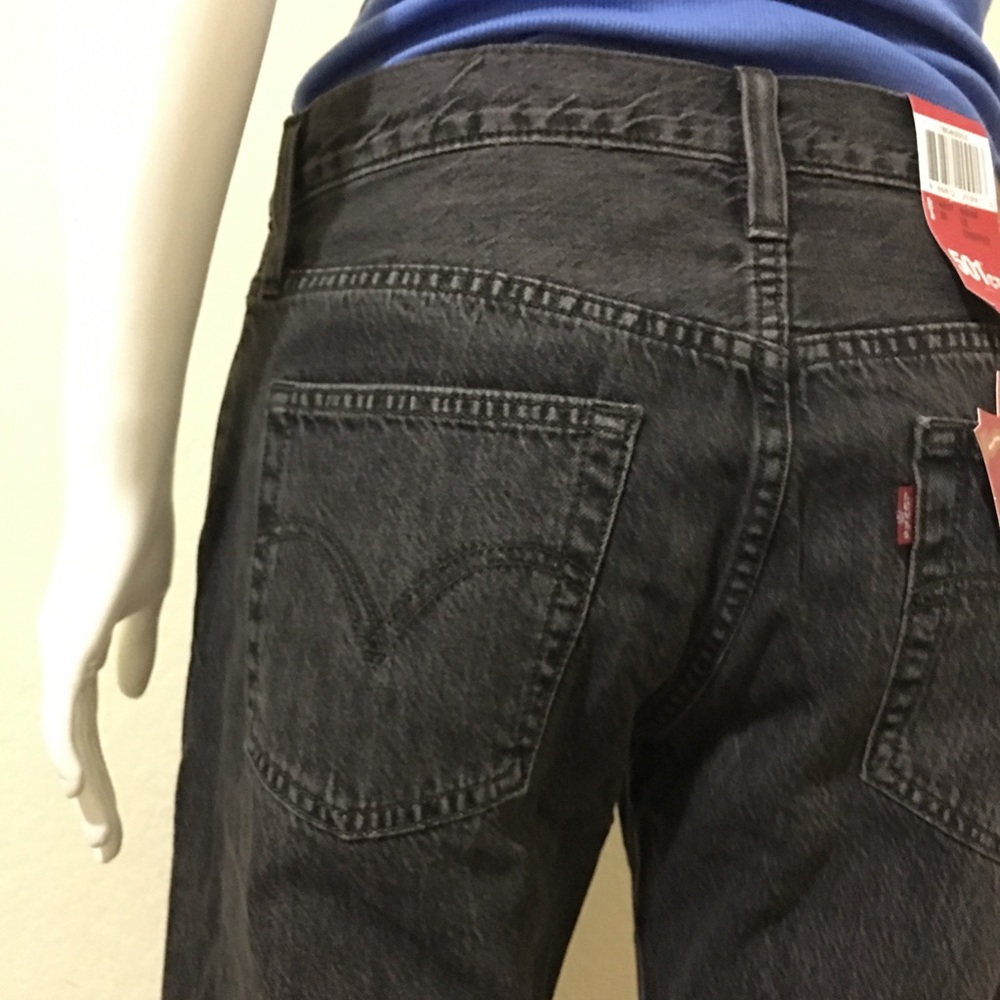 LEVI'S 501 CT Women's Cropped Jeans Coal Black - Picture 7 of 8